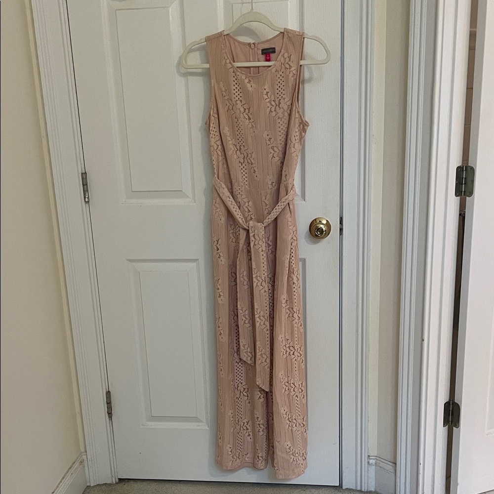 Vince Camuto Blush Lace jumpsuit